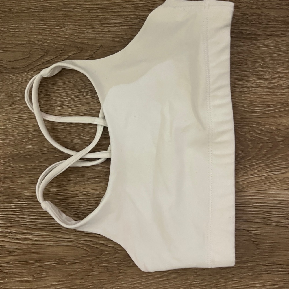 White sports bra, Athleta , size girls 7